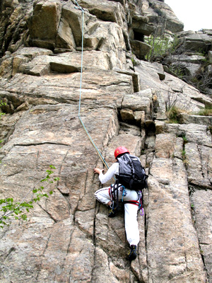 la Vale in arrampicata