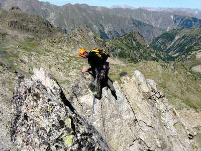 traverso in cresta sul 5°tiro