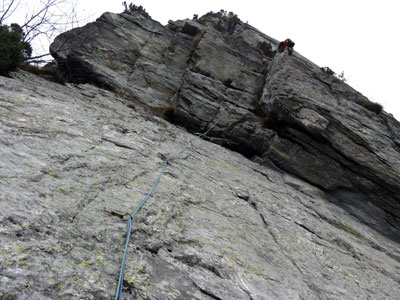 terzo tiro della via degli scialpinisti